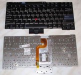 Keyboard Lenovo ThinkPad X200*, X201* p/n:42T3704, MP-89US (Black/Matte/US) чёрная матовая PointStick