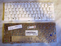 Keyboard MSI Wind U100-***, U110, U120 p/n:V022322AS1 (White/Matte/US) белая матовая