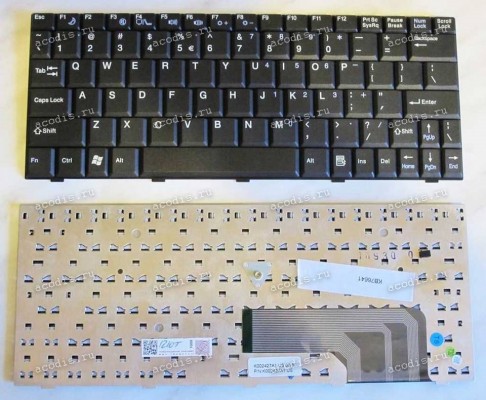 Keyboard Fujitsu Siemens Amilo M1437, TCL T22, RoverBook Voyager V200VH, Founder R211, Hasee P420, Advent 9112, ECS S20II p/n:K002427A1 (Black/Matte/US)чёр