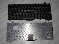 Keyboard Asus L1400, L2000*, M2, M2400, M3* (Black/Matte-Transparent/US) чёрная матовая прозрачная