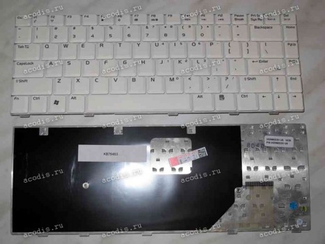 Keyboard Asus A8*,A86,A88,V6000*,V6800*,VX1,W3*,W3000*,W6,W6000,Z99*(White/Matte/US) белая матовая