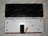 Keyboard Dell Studio 15, 1535, 1536, 1537 (Black/Matte/LED/UK) чёрная матовая с подсветкой