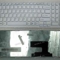 Keyboard Sony VPC-EE / EH (Sony p/n: 148927021, 148970811) (White-White/Matte/US)в бел рамке матовая