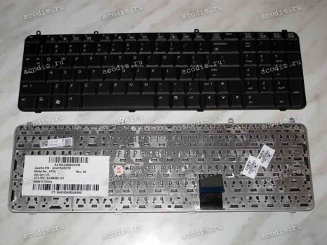 Keyboard HP/Compaq dv9*** (Black/Matte/US) черная матовая
