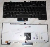 Keyboard Dell Latitude E4300 (Black/Matte/LED/US) чёрная матовая PointStick