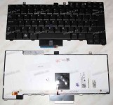 Keyboard Dell Latitude E5***, E6***, Precision M2***, M4*** (Black/Matte/LED/UK) чёрная мат. PointStick