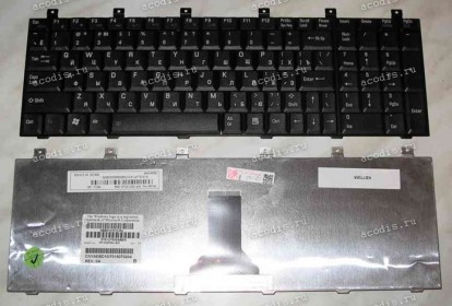 Keyboard Toshiba Satellite M60, M65, P100, P105 (Black/Matte/RUO) чёрная матовая русиф