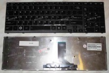 Keyboard Toshiba Satellite A660, A660D, A665, A665D (Black/Glossy/US) чёрная глянцевая