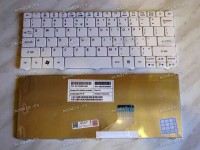 Keyboard Acer Aspire One 522, 532, 532H, Gateway LT21 (White/Matte/US) белая матовая