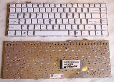 Keyboard Sony VGN-FW (p/n:148084521) (White/Matte/US) белая матовая