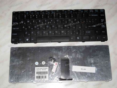 Keyboard Sony VGN-NR (Black/Matte/RUO) чёрная матовая русифицированная