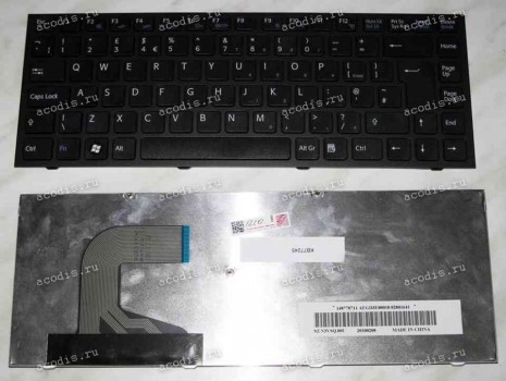 Keyboard Sony VPC-S (p/n:148778711) (Black-Black/Matte/UK) черная в черной рамке матовая