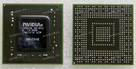 Микросхема nVidia G86-213-A2   (GF 8400 GS) datecode 0728A2, 0731A2, 0734A2, 0737A2, 0738A2, 0742A2, 0744A2, 0746A2, 0747A2, 0811A2, 0819A2