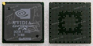 Микросхема nVidia Go5200FX datecode 0345A2, 0403A3