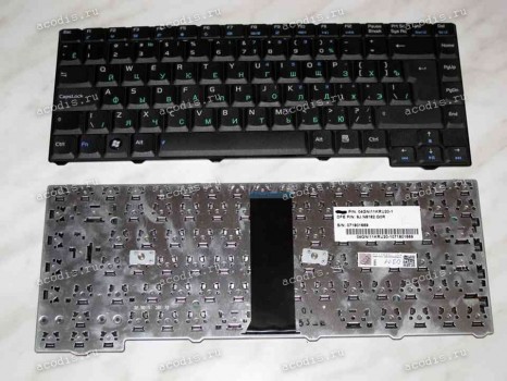 Keyboard Asus F2, F3, F3J, T11 (Black/Matte/RUO) чёрная матовая русифицированная