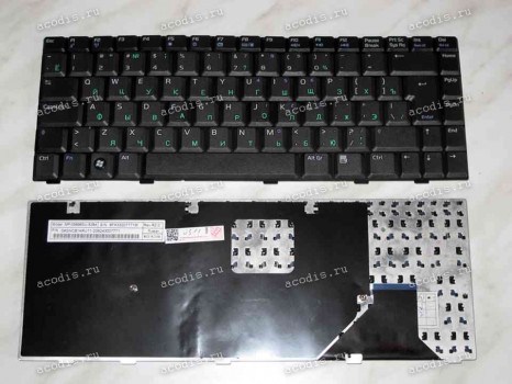 Keyboard Asus A8*,A86,A88,V6000*,V6800*,VX1,W3*,W3000*,W6,W6000,Z99*(Black/Matte/RUO) черная мат. русиф