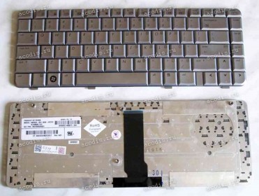 Keyboard HP/Compaq dv3000x, dv3500x (Silver/Glossy/US) серебристая глянцевая