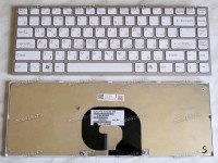 Keyboard Sony VPC-Y, VPC-Y115, VPC-Y118 (p/n:148768561) (White-Silver/Matte/RUO) бел в сер рам мат русиф