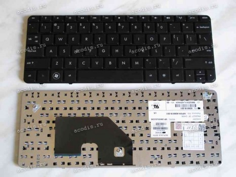 Keyboard HP/Compaq Mini 110-3000, CQ10 (Black/Matte/US) черная матовая