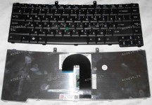 Keyboard Acer TravelMate 6452, 6490, 6492, 6493, 6552, 6592, 6592G, 6593, 6593G (Black/Matte/RUO) черная матовая PointStick