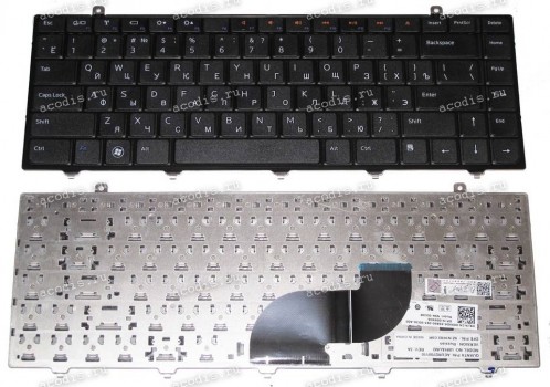 Keyboard Dell Studio 14 (Black/Matte/RUO) чёрная матовая