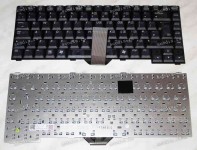 Keyboard Toshiba Satellite M18 / BENQ 5000 (Black/Matte-Transparent/UK) чёрная матовая прозрачная