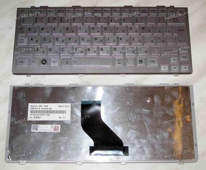 Keyboard Toshiba Satellite NB200,NB255, Portege T110, Sat.Pro T110 (Silver/Matte/RUO) серебр. мат. русиф.