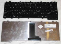 Keyboard Toshiba Satellite C600D, C640, L600, L630, L635, L64* (Black/Glossy/RUO) чёрная глянцевая русиф.