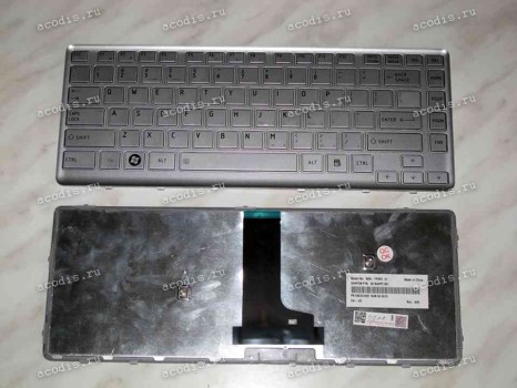 Keyboard Toshiba Satellite T230 (Silver/Matte/US) серебристая матовая