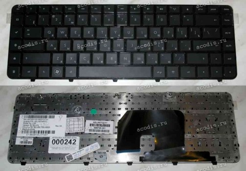 Keyboard HP/Compaq dv6-3000, dv6T-3000, dv6Z-3000 (Black/Matte/RUO) чёрная матовая русиф.