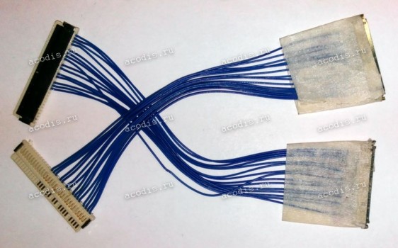 Переходник 20pin 25mm к кабелю на 30pin 32mm flat к матрице(длина 100 мм) w/o EDID trace (TD/AK-CCF09)