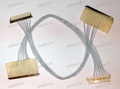 Переходник 20pin 25mm к кабелю на 20pin 22mm(T-S) к матрице(длина 100 мм) w/o EDID trace (TD/AK-CCF17)