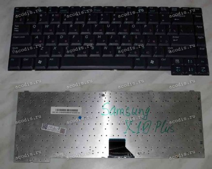 Keyboard Samsung NP-X05, X05Plus, X06, X10, X10Plus, X15 б/у (DarkBlue/Matte/RUO) тёмно-синяя матовая рус