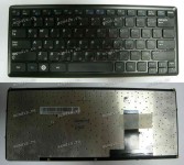 Keyboard Samsung NP-X360 (p/n: BA59-02293C) б/у (Black/Matte/RUO) чёрная матовая в чёрной рамке русифицированная