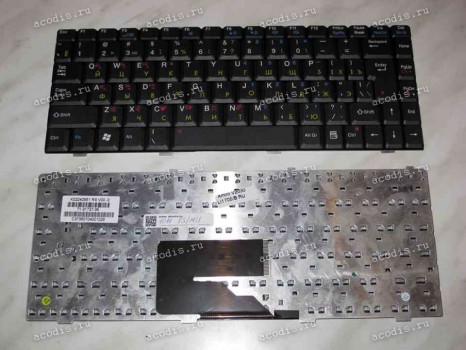 Keyboard Fujitsu Siemens Amilo A1655, L1310, L1310G, Li1705, Pa1538, Amilo Pro V2030, V2035, V2055, V3515 / MSI Megabook S250 (Black/Matte/RUO) чёрная матовая русифицированная