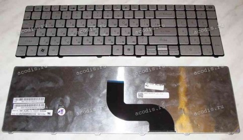 Keyboard Packard Bell NV50, TM81, TM86, TM87, TM89, TM94,TX86 / Gateway ID 15.6" (Silver-Black/Matte/RUO) = Keyboard Acer Aspire 5236,5242,5410,553*,5542,573*,574*,581*,753*,7740,893*,8940
