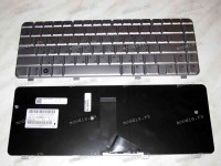 Keyboard HP/Compaq dv4, dv4-1*** (Silver/Glossy/RUO)серебряная глянцевая русифицированная