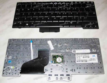 Keyboard HP/Compaq EliteBook 2510p, 2530p, 2540p (Black/Matte/US) чёрная матовая PointStick