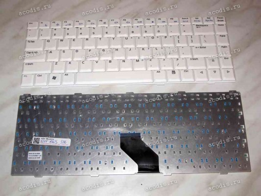 Keyboard Asus S96*, Z62, Z84*, Z96* (White/Matte/US) белая матовая Keyboard Asus S96*, Z62, Z84*, Z96* (White/Matte/US) белая матовая