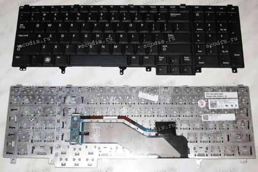 Keyboard Dell Latitude E6520 (Black/Matte/US) чёрная матовая PointStick