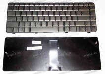 Keyboard HP/Compaq dv3-1000, dv3-2000 (Coffee/Glossy/RUO) кофейная глянцевая русифицированная