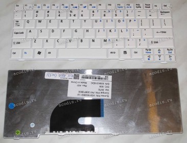 Keyboard Acer Aspire One 531, A110, A150, AOA150, AOD150, AOD250, D150, D250, ZG5 (White/Matte/US)