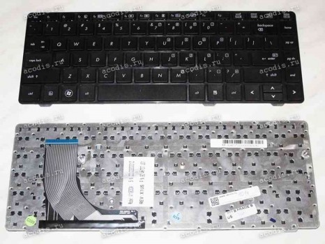 Keyboard HP/Compaq V119030A, 90.4KT07.U01 (Black/Matte/US) чёрная матовая