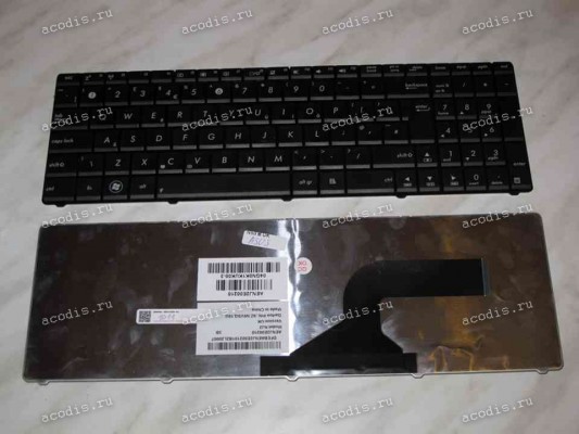 Keyboard Asus A52*, F50*, F70SL, G51*, G53JW, G60*, G72*, G73*, K52*, K53*, K73S, K74, N50*, N51*, N52*, N53*, N60, N61*, N70, N71*, N73*, N90*, P52*, P53, U50*, UL50*, UX50*, W90*, X52*, X61*, X66* (Black/Matte/UK) чёрная матовая
