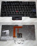 Keyboard Lenovo ThinkPad X40, X41 (Black/Matte/RUO) чёрная матовая русифицированная PointStick