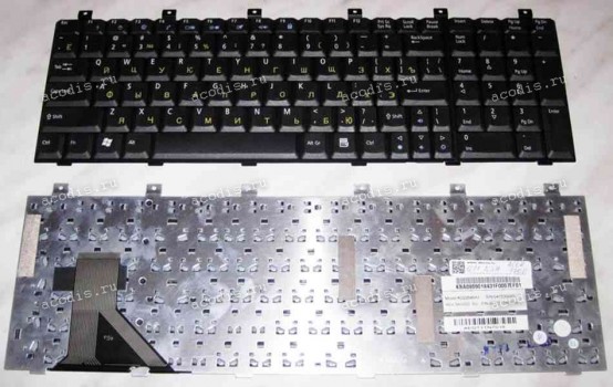 Keyboard Acer Aspire 1700 (Black/Matte/RUO) чёрная матовая русифицированная