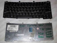 Keyboard Acer Ferrari 4000, TravelMate 23**, 24**, 3***, 40**, 4210, 8*** б/у (Black/Matte/RUO) черн мат