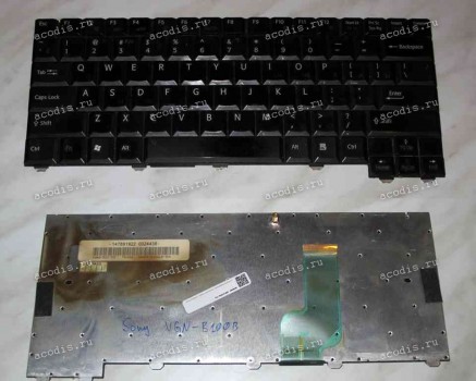 Keyboard Sony VGN-B100B (p/n: 147891922) (Black/Matte/RUO) чёрная матовая русифицированная