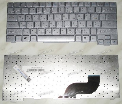 Keyboard Sony VGN-TX (p/n:147944971) (Silver/Matte/RUO) серебряная матовая русифицированная