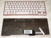 Keyboard Sony VPC-CW (p/n:A1758595A) (White-Pink/Matte/RUO) белая в розовой рамке матовая русифицированна